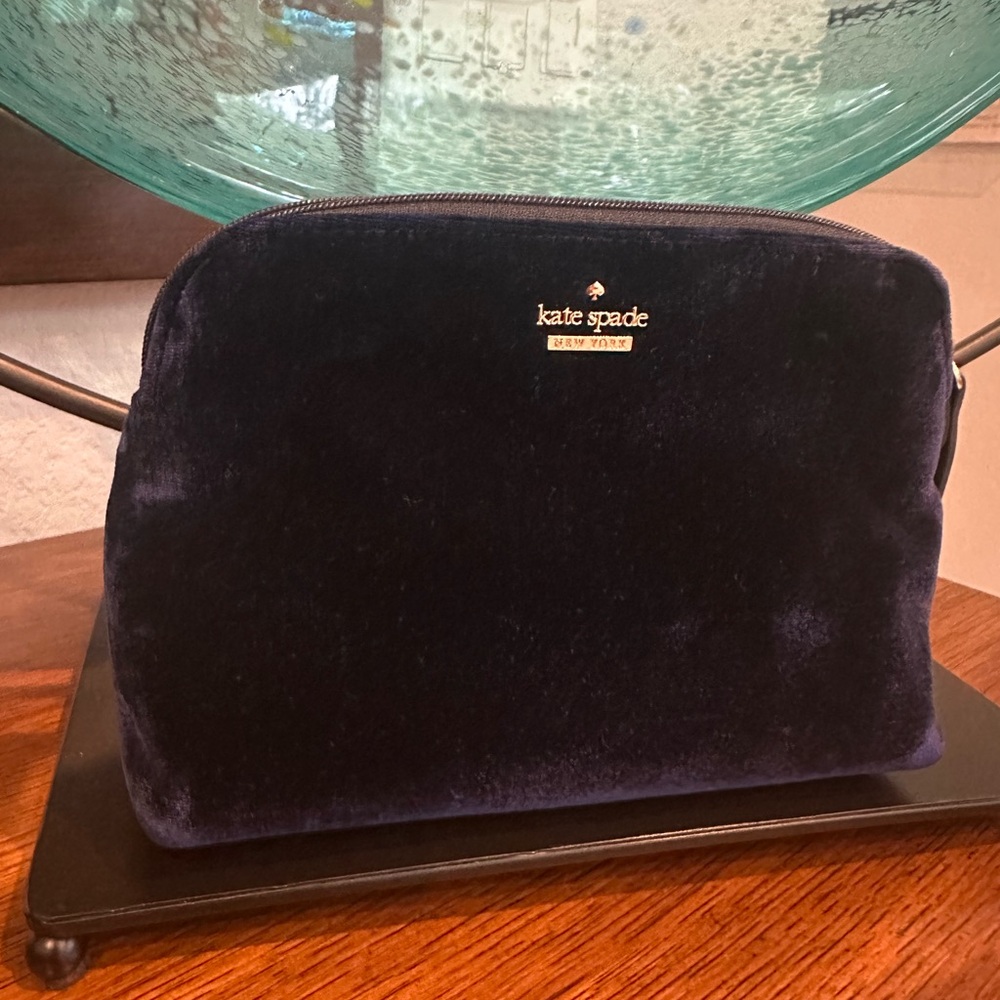 Kate Spade Sapphire Velvet Clutch